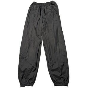 NIKE ACG Men XS Black Nylon Pull-On Lined Zip Ankle Windbreaker Jogger Pants EUC